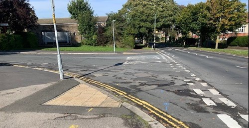 One-way road RediKerb Surface Kerbing was installed