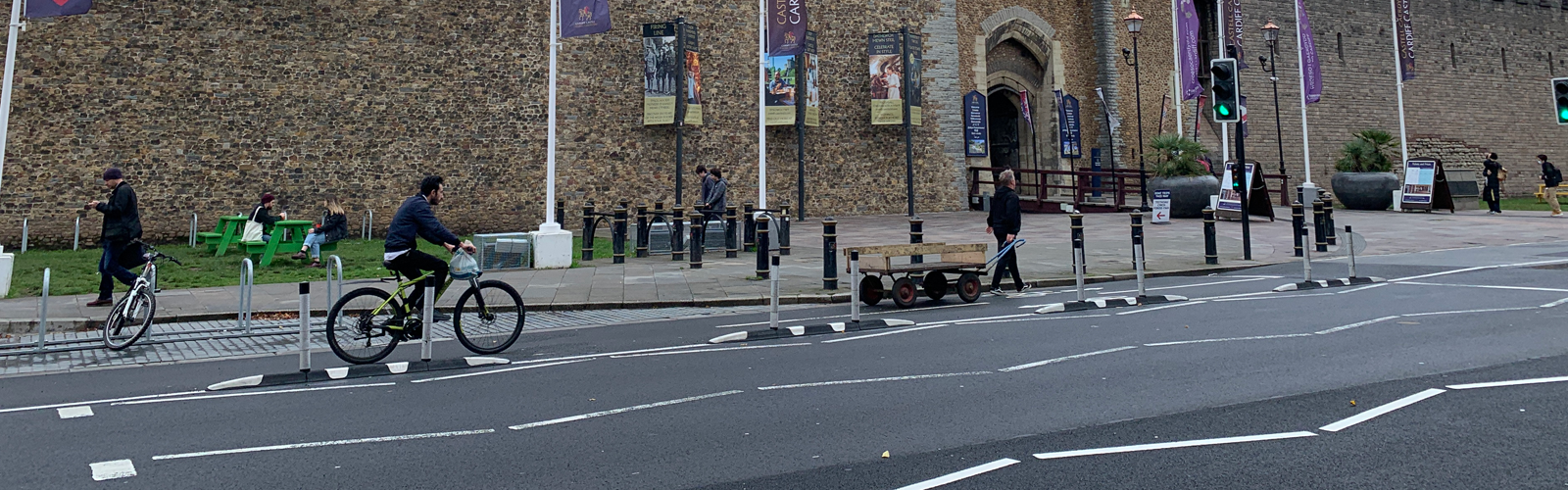 Cycle_Lane_Products_Greenwich_WandOrca_Jislon_Pole_Cone_Cardiff_Header_Image_Rediweld_Traffic
